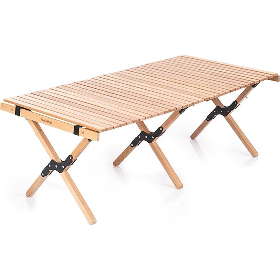 Стол туристический раскладной Naturehike L NH19JJ009 1220х600х430 мм Светлое дерево