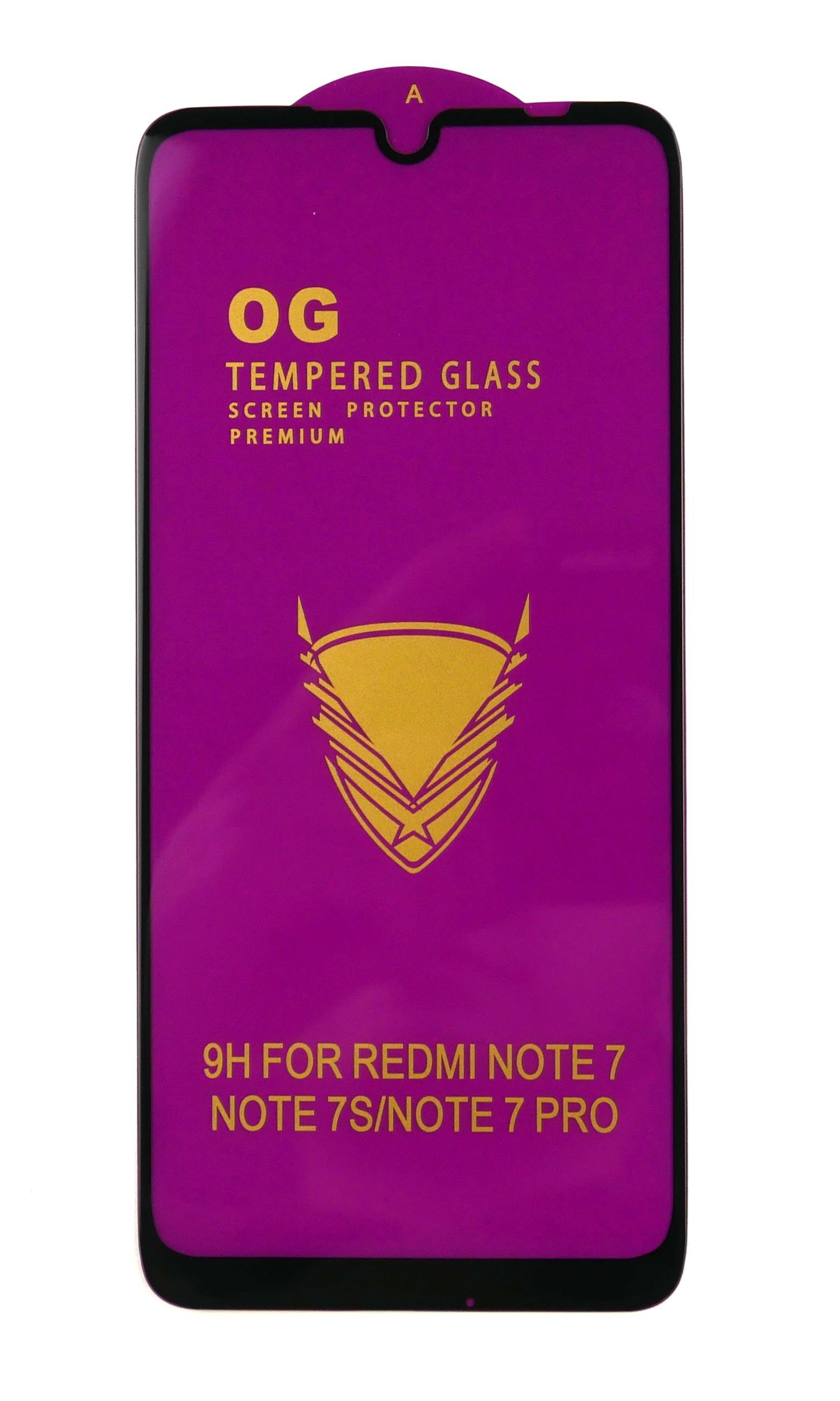 Защитное стекло Glass OG для Xiaomi Redmi Note 7/7 Pro/7S Black (12098)