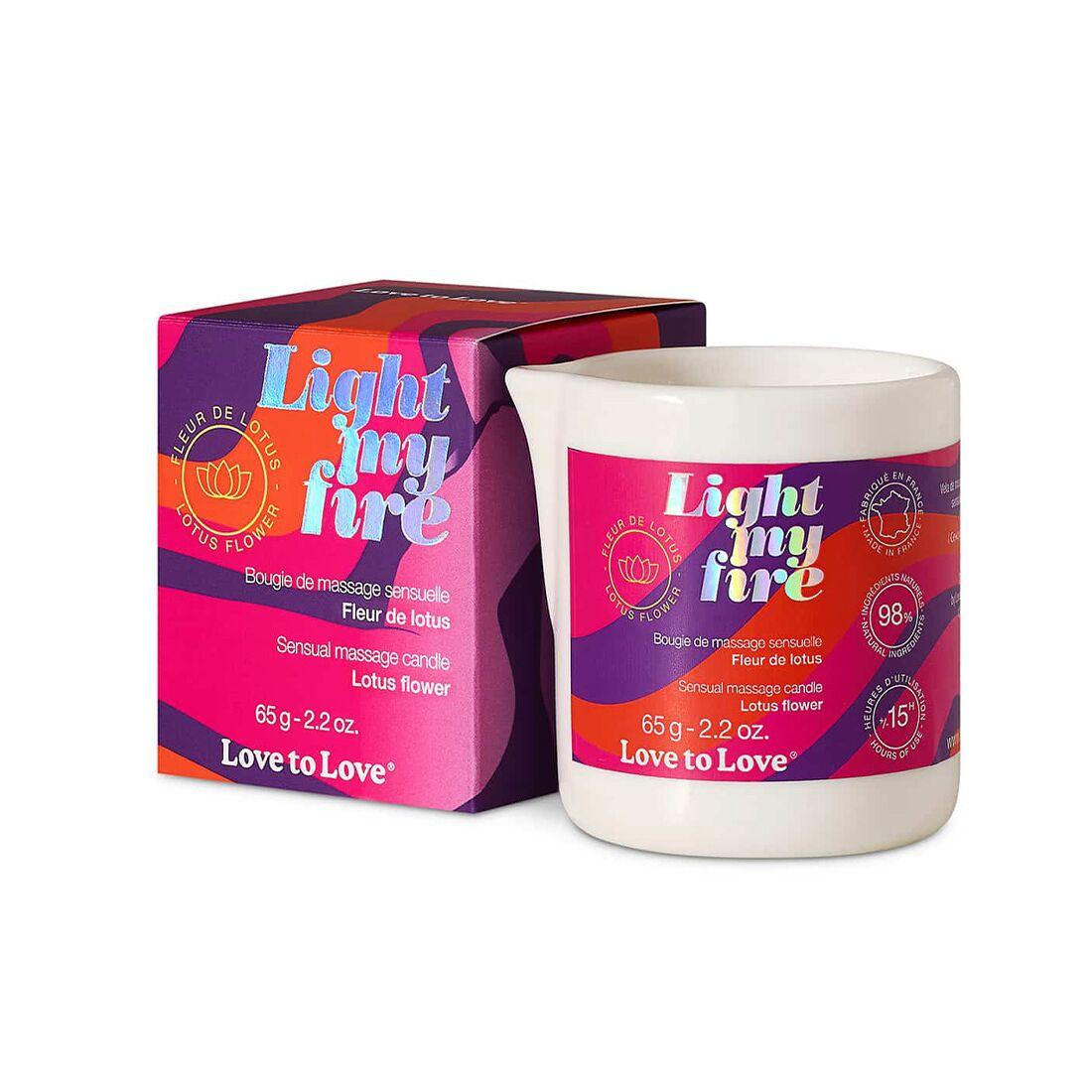 Массажная свеча Love To Love LIGHT MY FIRE Lotus 65 мл