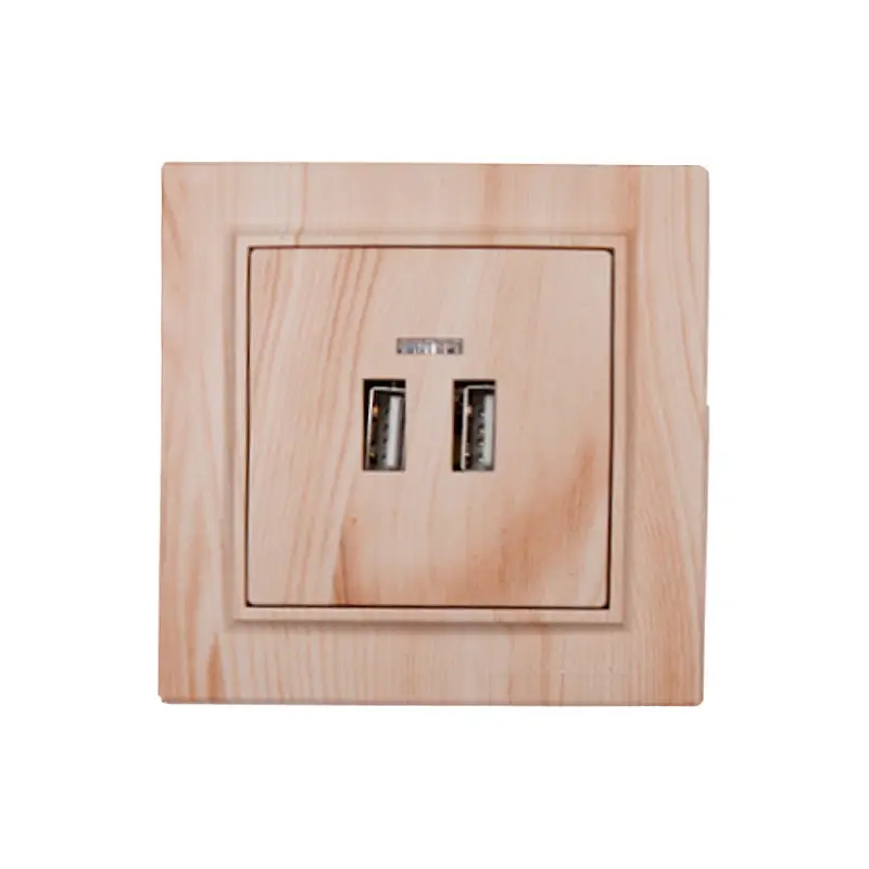 Розетка USB 2 порта ElectroHouse Enzo 2 А IP22 Светлое дерево (EH-5320-WW)