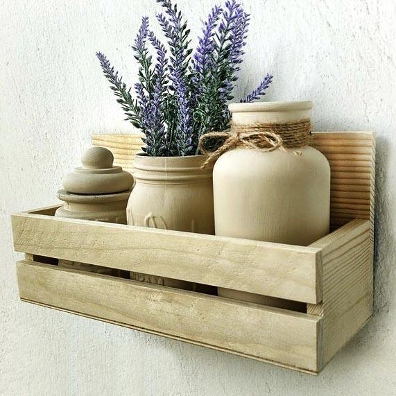 Полка настенная из дерева Одануни Бланже (ПНС/002501)