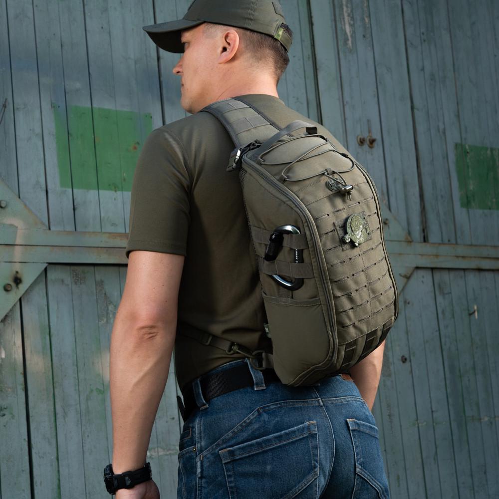 Рюкзак тактичний однолямковий M-Tac Armadillo Ranger Green (9156) - фото 7 Рюкзак тактичний однолямковий M-Tac Armadillo Ranger Green (9156) - фото 7