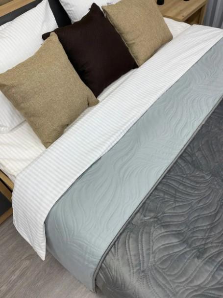 Покривало двостороннє Decorator Ultra Sonic Microfiber 220х240 см Сірий (85-035) - фото 3