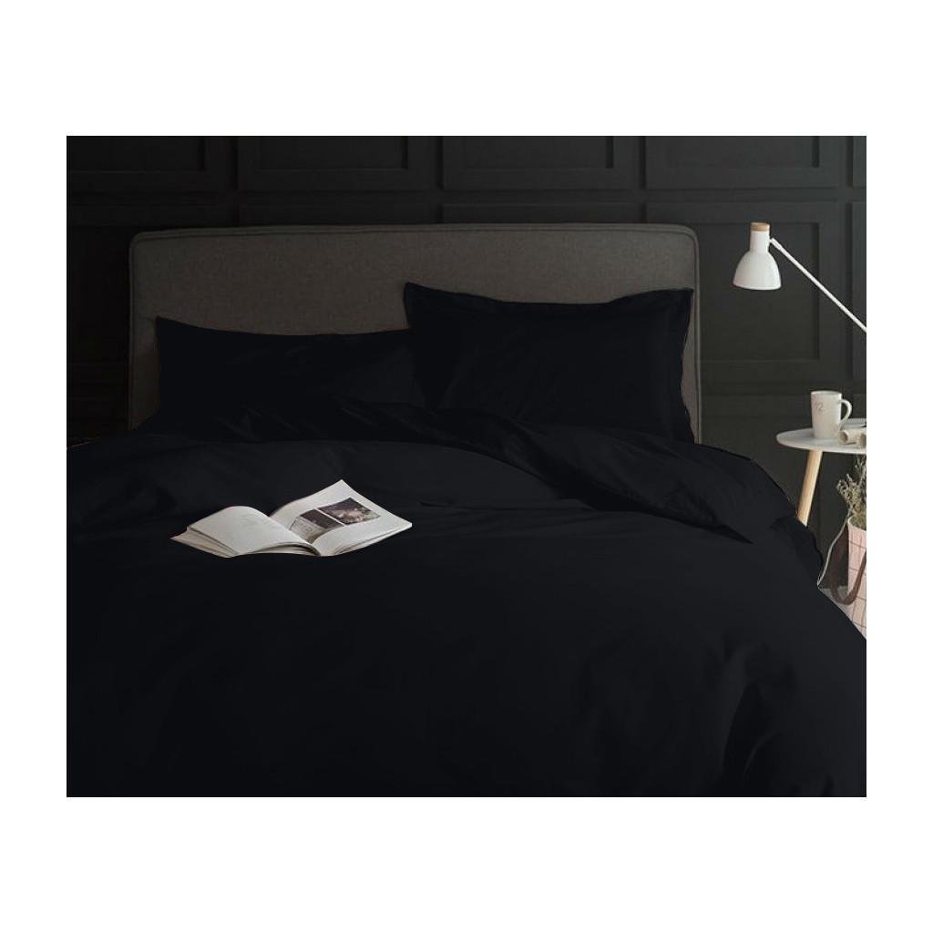 Комплект постельного белья MirSon 0848 Сатин 2х143х210 см Blue/Black (2200002026758)