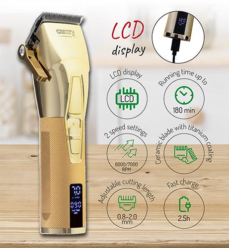 Машинка для стрижки волосся з РК-дисплеєм Camry CR 2835g (id_1635) - фото 12 Машинка для стрижки волосся з РК-дисплеєм Camry CR 2835g (id_1635) - фото 12