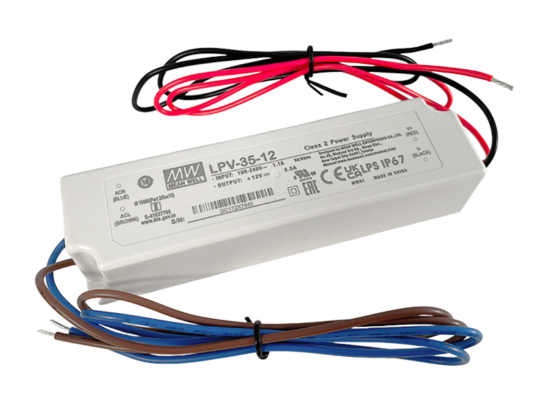 Блок питания Mean Well IP67 LPV-12-35 AC127-370V/DC 12V 35W (23500271)