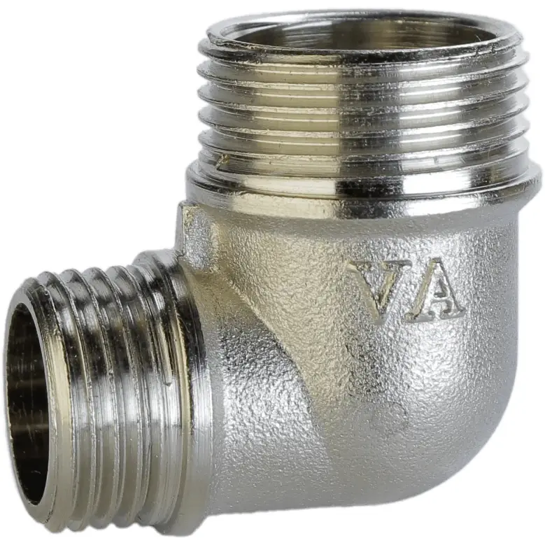 Угольник редукционный штампованный никель 3/4" НРх1/2" НР (А0105Анк VA)