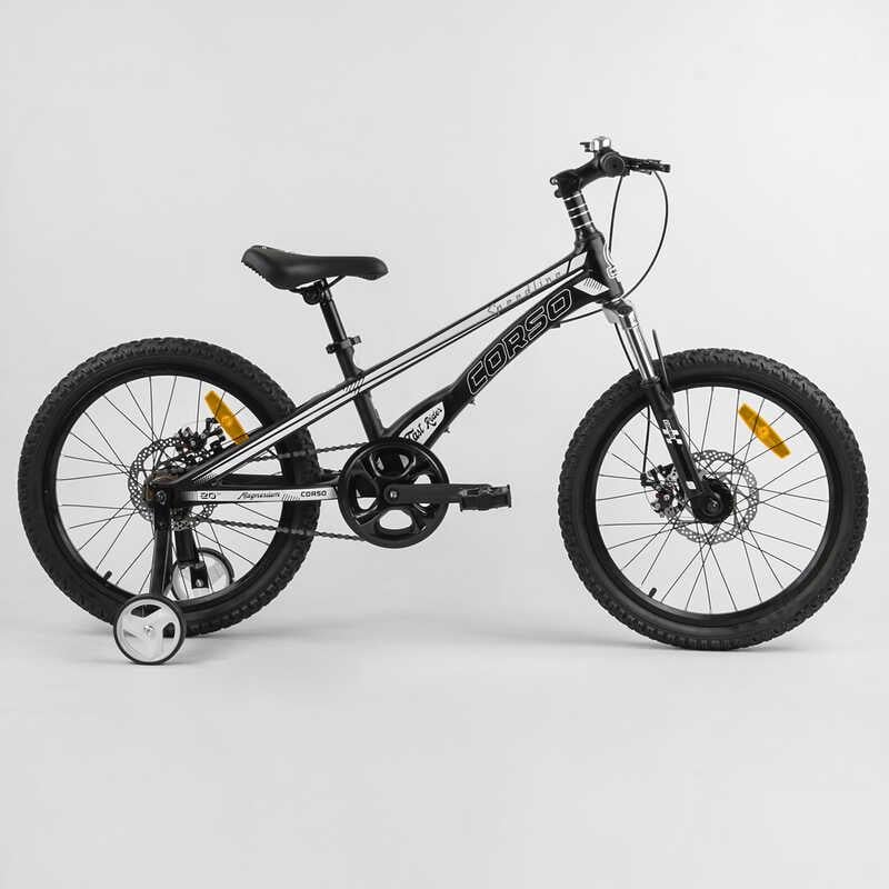 ᐉ Велосипед детский Corso Speedline 20'' с магниевой рамой Black (103522)