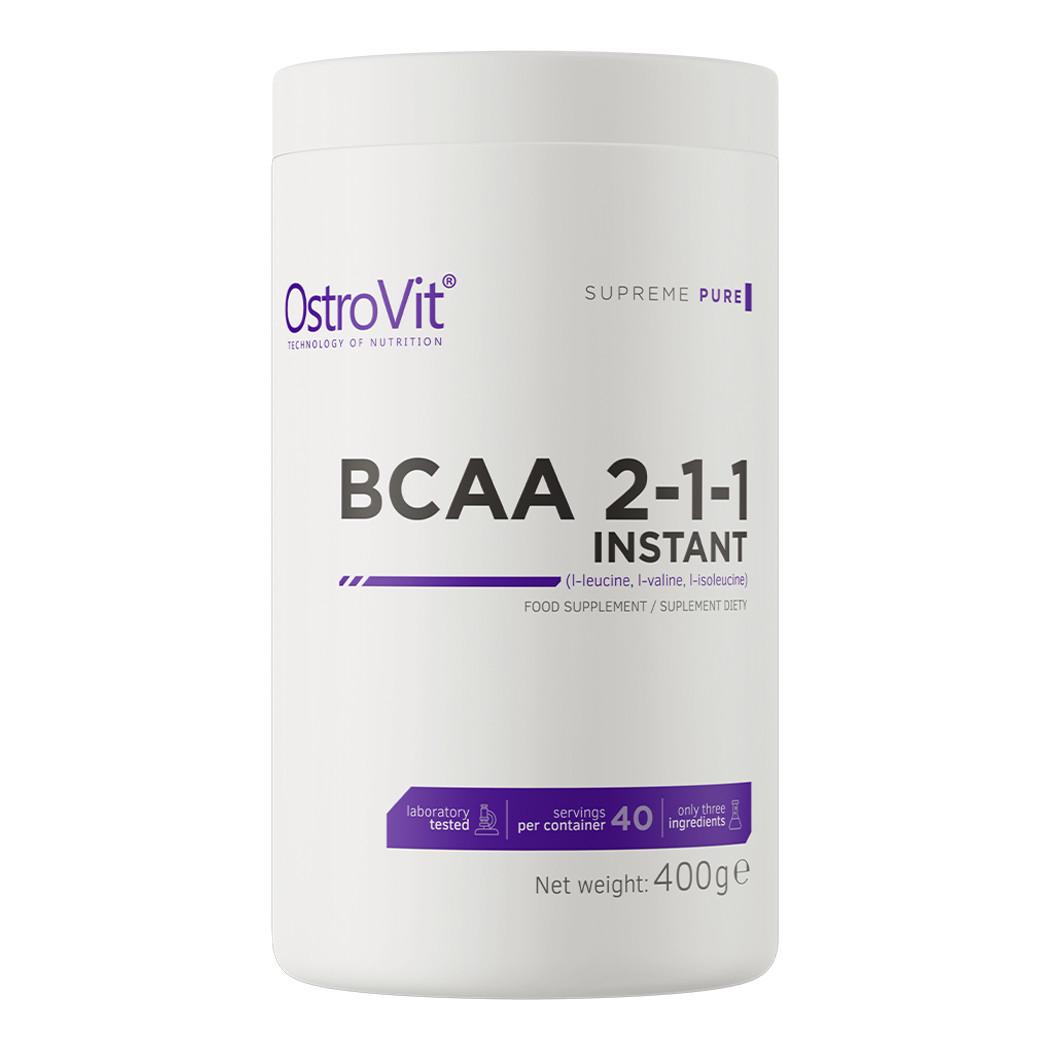 Амінокислоти OstroVit BCAA 2-1-1 Instant 400 г Без смаку (10088-01) - фото 1