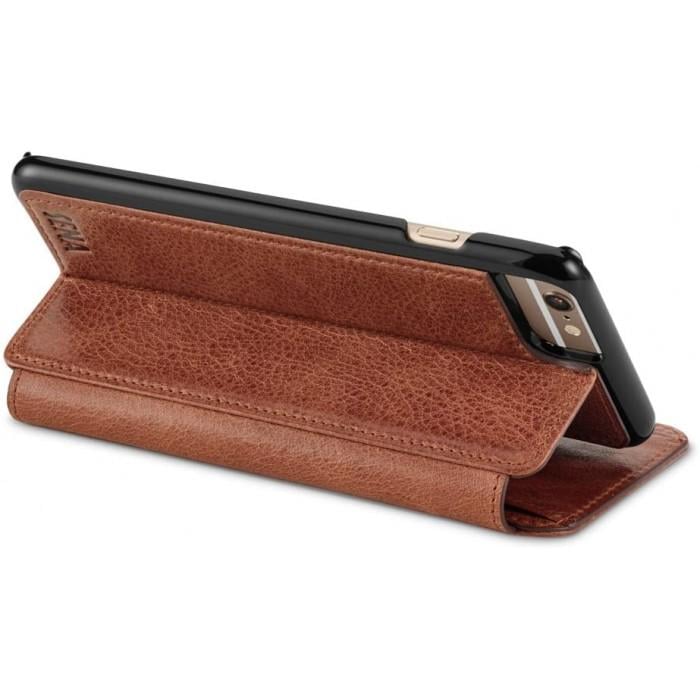 Чохол для iPhone 6S/7/8 Plus SENA Wallet Book Folio натуральна шкіра Brown - фото 3