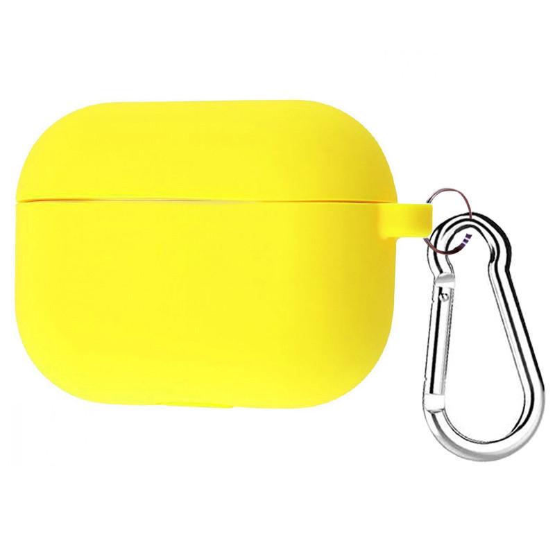 Футляр силіконовий Epik для навушників AirPods Pro з карабіном Жовтий/Bright Yellow (00000033731_27)