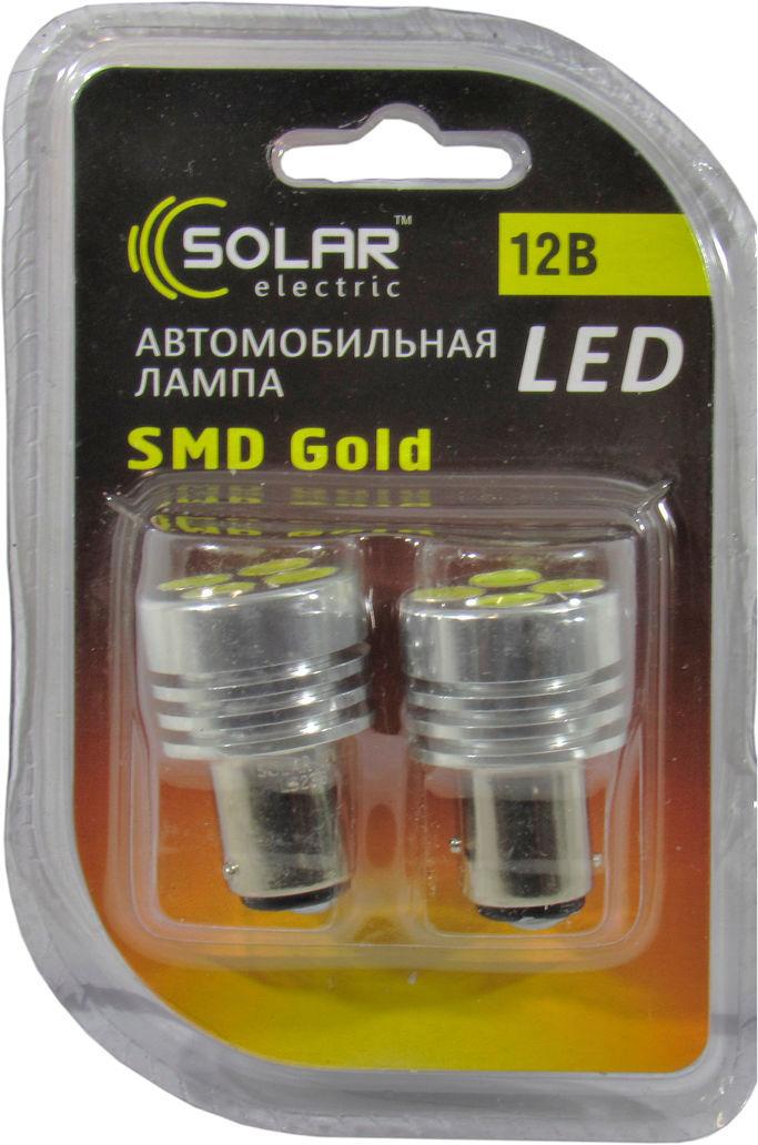 Лампочка Груша LED SMD 12V 4 діоди P21/5W BAY15d LS238 12V-P21/5W BAY15d 2 шт. Білий