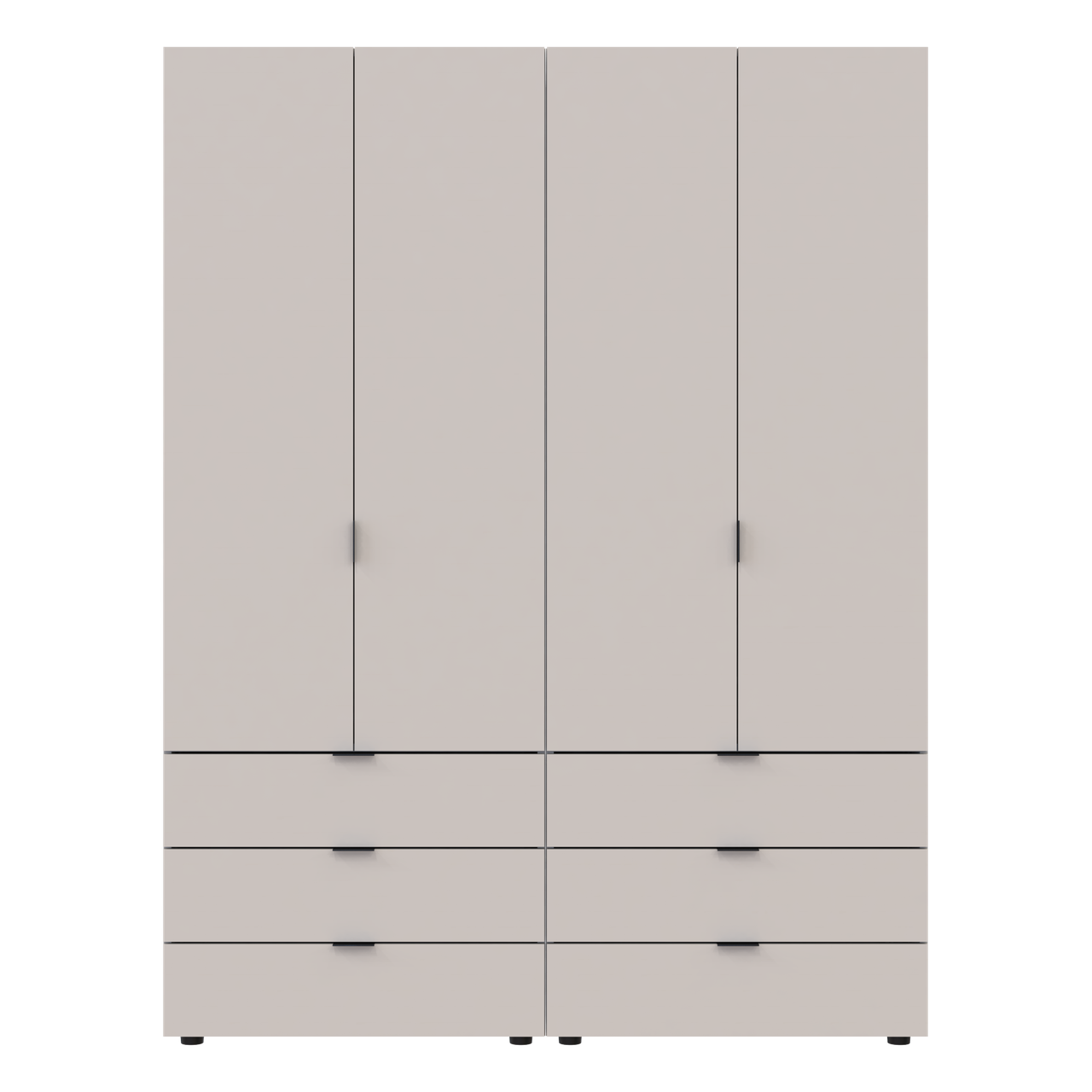 Комплект шкафов для одежды Doros Гелар 155х49,5х203,4 см 2 шт. Кашемир (DRS-011238)