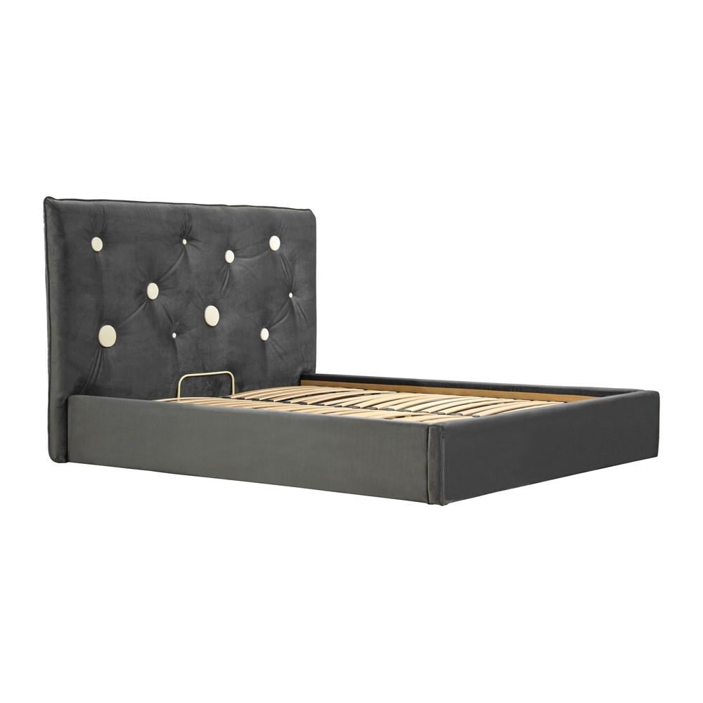 Ліжко двоспальне Richman Vincent Standart Beatrice 47 160х190 см Темно-сірий (new_bad_rich0021)