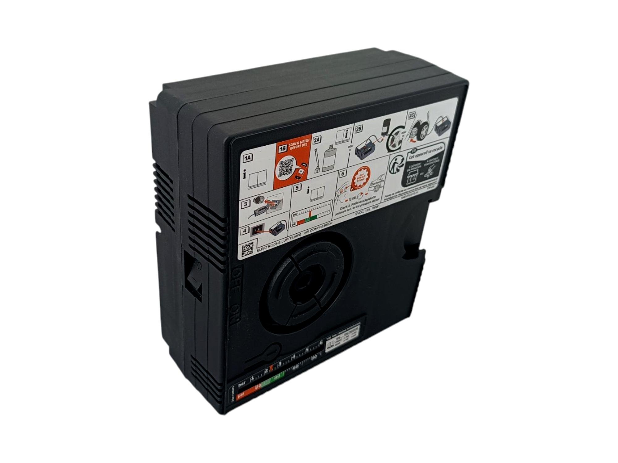 Штатный компрессор для подкачивания и ремонта шин VAG 5N0012615H OEM Aircom (5N0.012.615.H) - фото 3