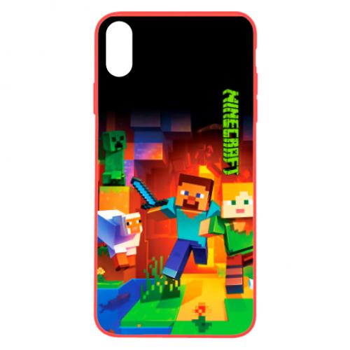 Чехол для iPhone X/Xs Майнкрафт (9993089-3-160754)