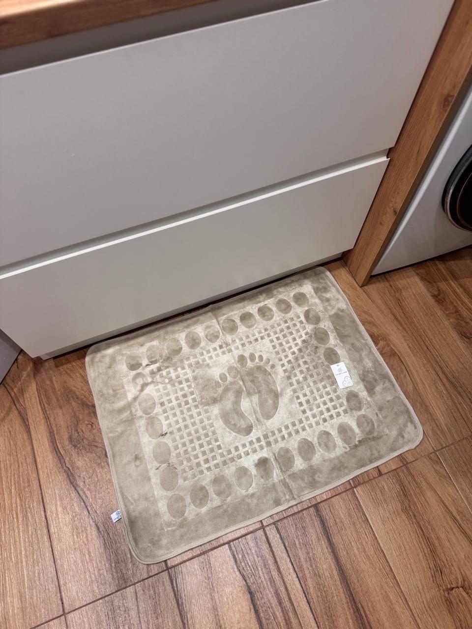 Коврик в ванную микрофибра 60х80 см Капучино (П4К-al-nig-005)