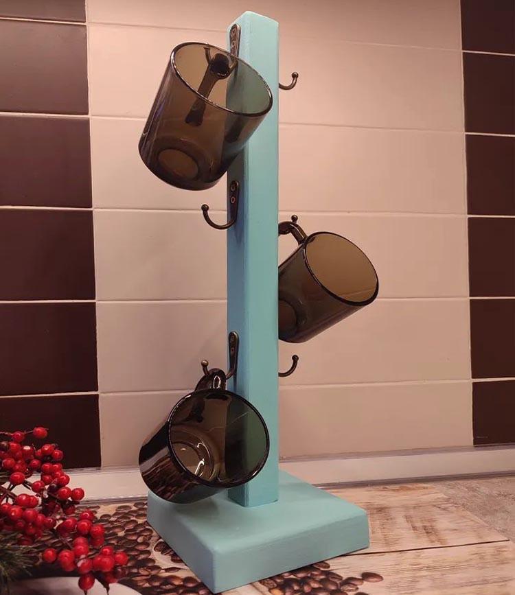 Стойка для кружек из дерева Нератан Ирис (СДК-008552) - фото 2