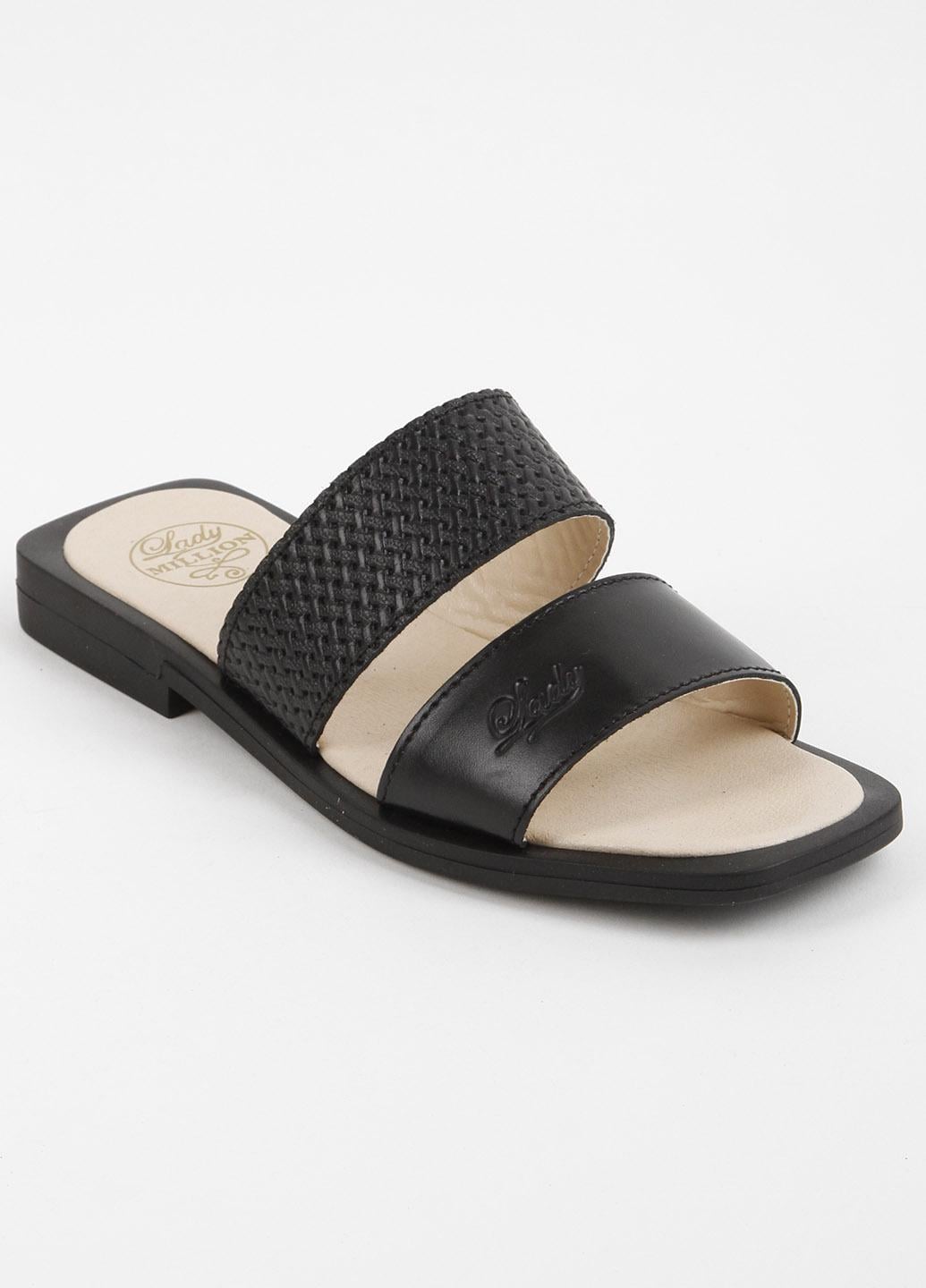 Шлепанцы женские кожаные Fashion L65 340132 р. 39 Черный Шлепанцы женские кожаные Fashion L65 340132 р. 39 Черный