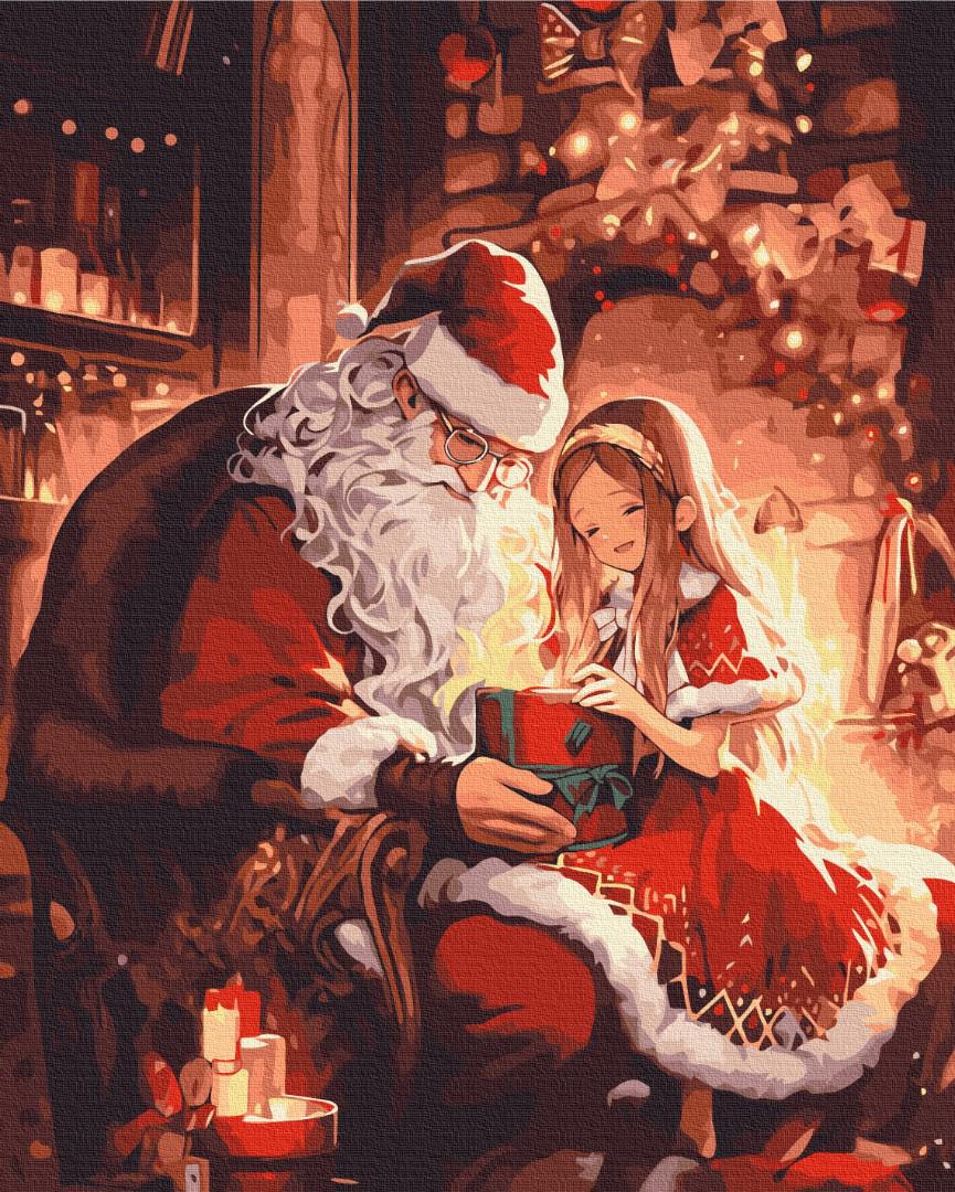 Картина по номерам Brushme Премиум Подарок от Санты 40x50 см (PBS53850)