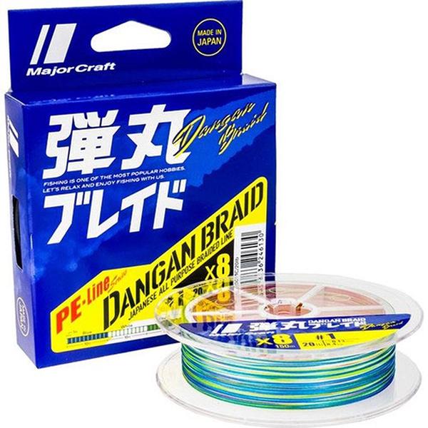 Шнур Major Craft Dangan Braid X8 150 м №1,0 0,13 мм 20 Lb 8,4 кг Multicolor (1013-772.73.52)