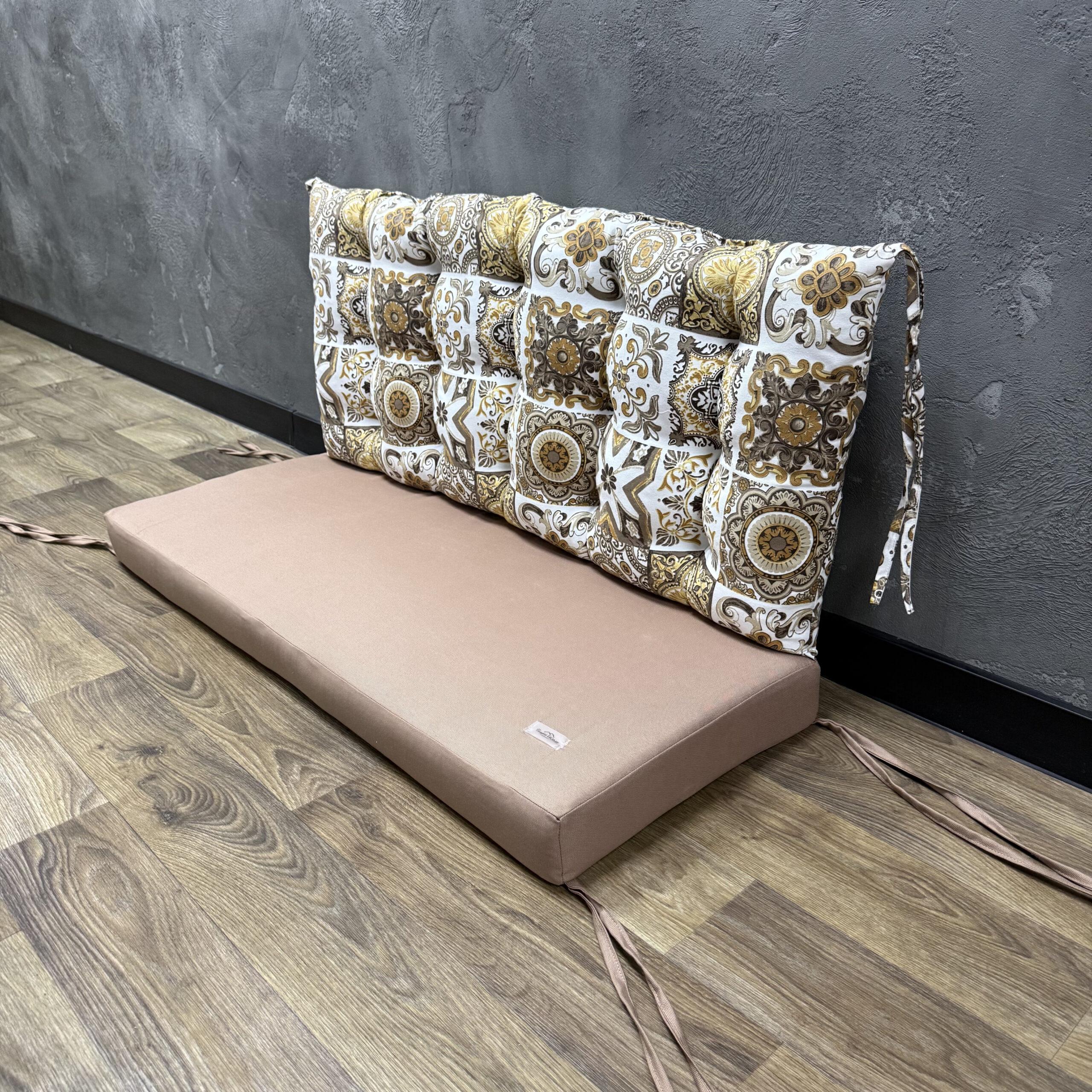 Матрас комбинированный Comfort Home Abstraction mocha на поддоны/качели/каркасы/садовая мебель панама 120х60х40х10 см