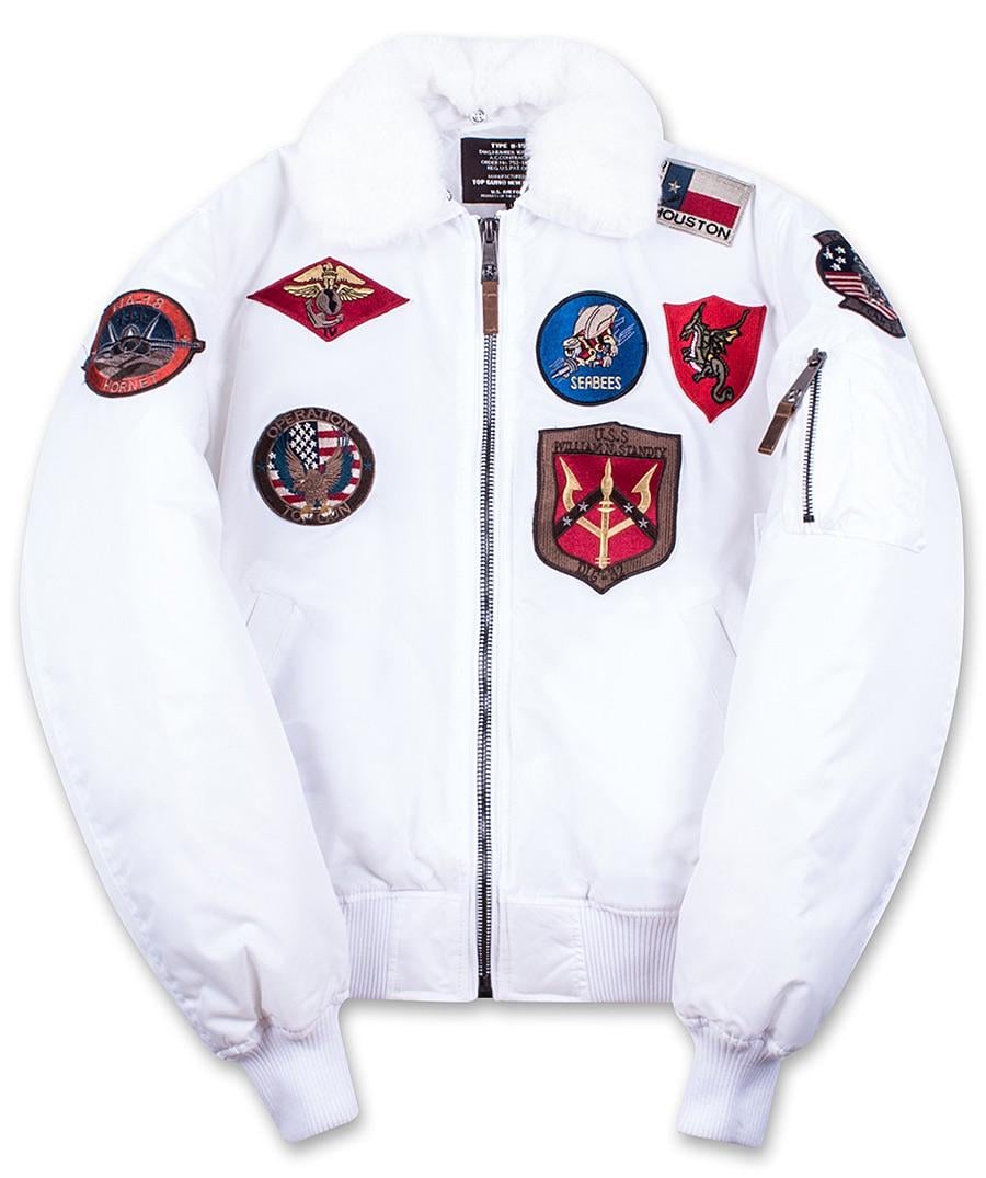 Бомбер Top Gun B-15 with patches XL White (TGJ1542PWHXL) - фото 1