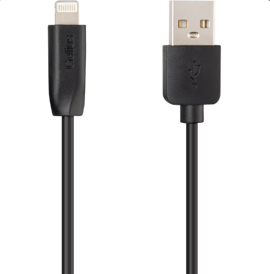 Кабель Gelius One Cable USB to Lightning GP-UC117 12W 1 м Black