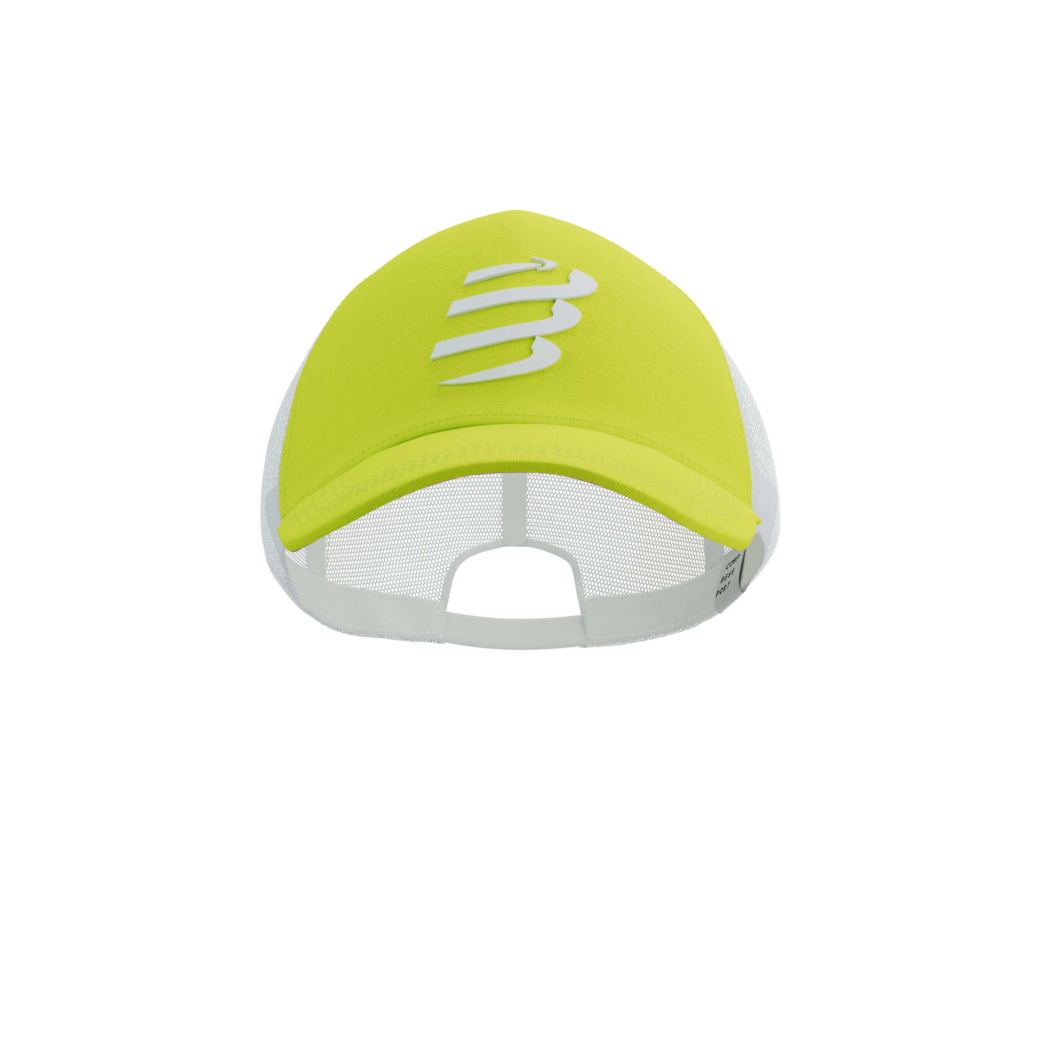 Кепка з вигнутим козирком Compressport Trucker Cap Safe Yellow/White - фото 4