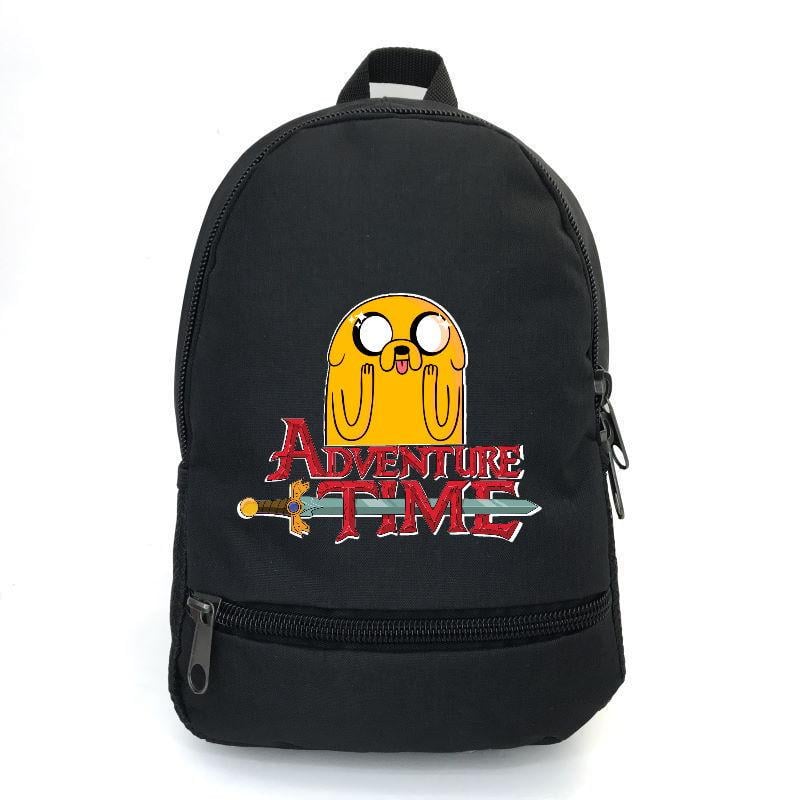 Школьный рюкзак подростковый Cappuccino Toys с принтом Adventure time-007 12,5 л Черный (1404954858)
