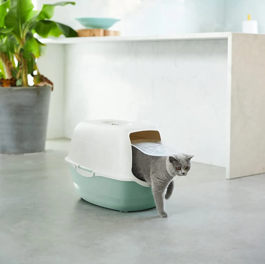 Туалет для кішок закритий Rotho Bailey М'ятний (40045-mt) - фото 4 Туалет для кішок закритий Rotho Bailey М'ятний (40045-mt) - фото 4