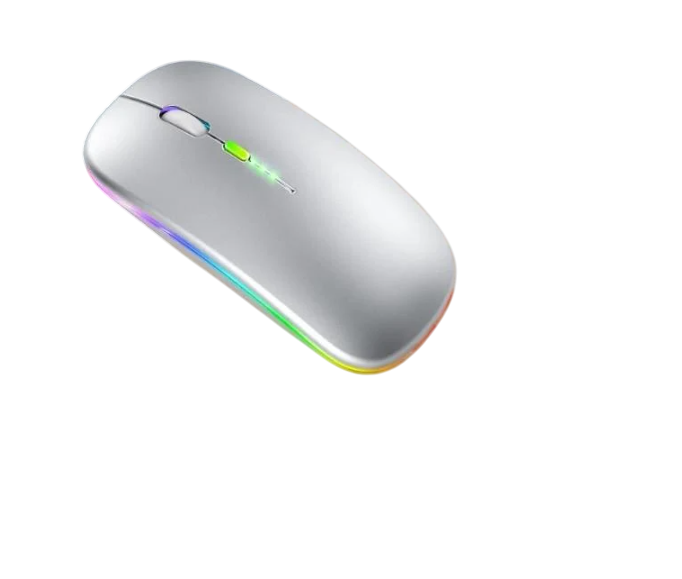 Мышь компьютерная беспроводная Bluetooth USB перезаряжаемый Серый