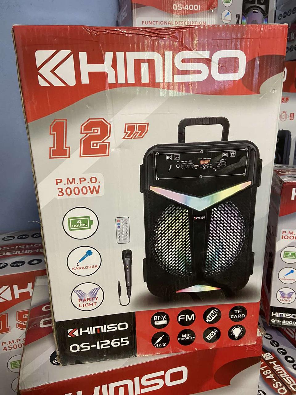 Колонка KIMISO QS-1265 12'BASS/3000W с микрофоном (Col-011) - фото 2