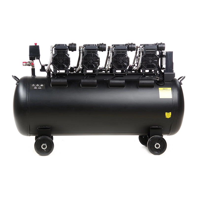 Компрессор восьмицилиндровый Apro безмасляный OFE-200 8 Бар 4х1,5 кВт 950 л/мин 200 л 2 крана (850172) - фото 6