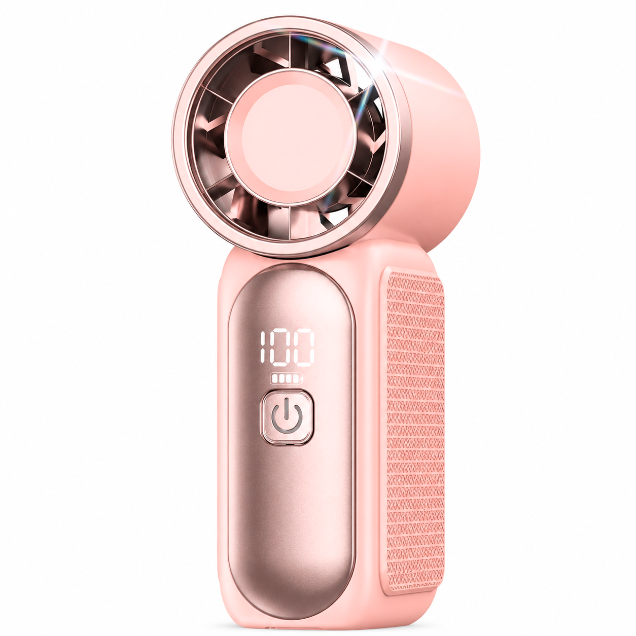 Мини-вентилятор ручной BRS Type-C аккумуляторный Pink (34767433)