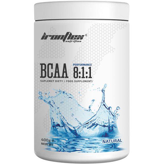 Аминокислота BCAA для спорта IronFlex BCAA Performance 8-1-1 400 г 80 порций Natural