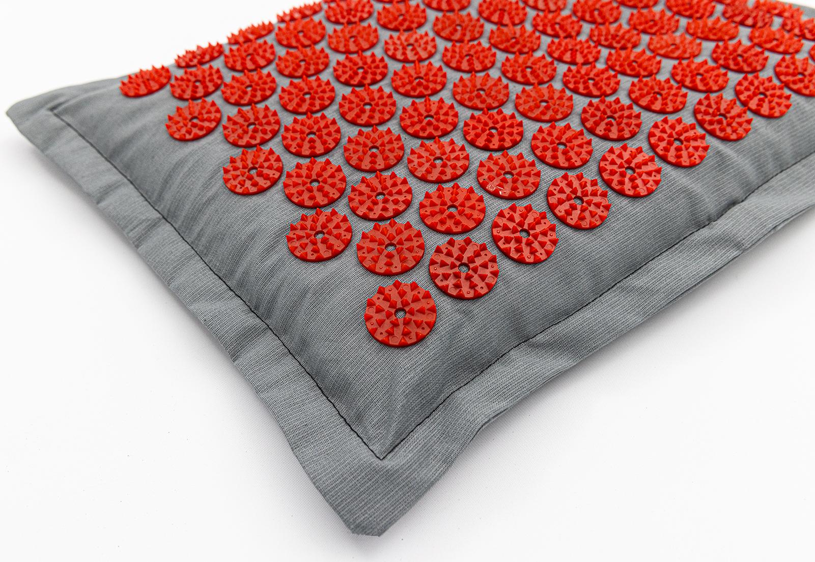 Масажна подушка OSPORT apl-017 Pro Сіро-червоний - фото 2 Масажна подушка OSPORT apl-017 Pro Сіро-червоний - фото 2