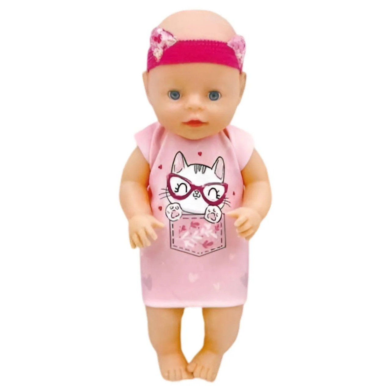 Пупс в рожевому платті/з горщиком та пляшечкою/закриває очі 40 см (30465191) Пупс в рожевому платті/з горщиком та пляшечкою/закриває очі 40 см (30465191)