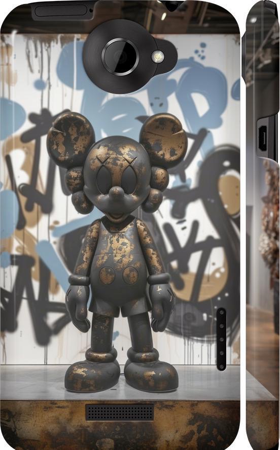 Чехол на HTC One X+ Bronze kaws v2 (6098c-69-42517)