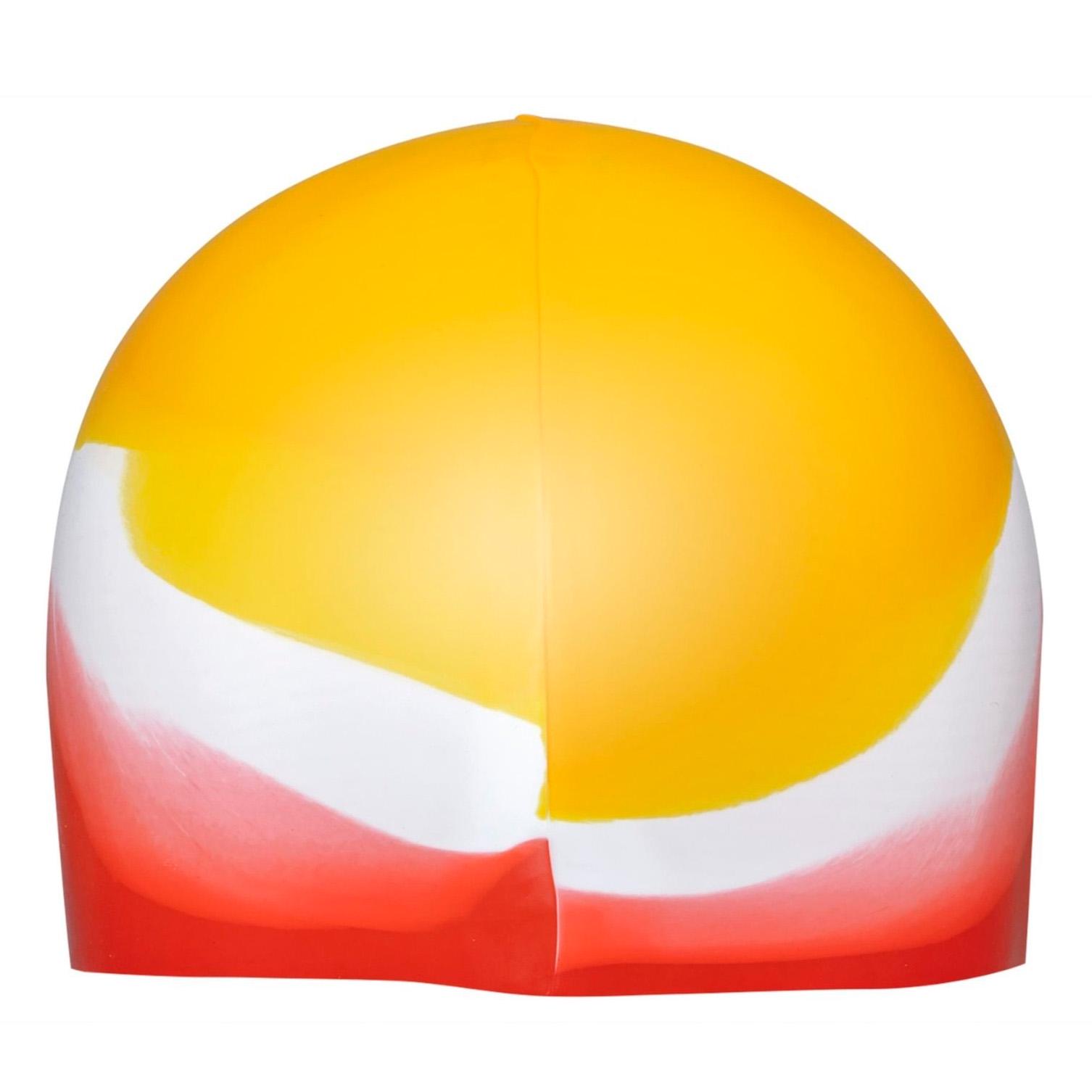 Шапочка для плавання OSPORT силіконова універсальна Жовто-червоний (26049) - фото 3