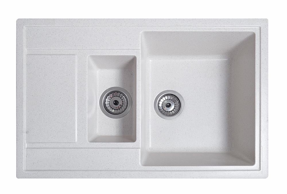Мийка для кухні Galati Jorum 78D Biela 2 чаши 78х50 см