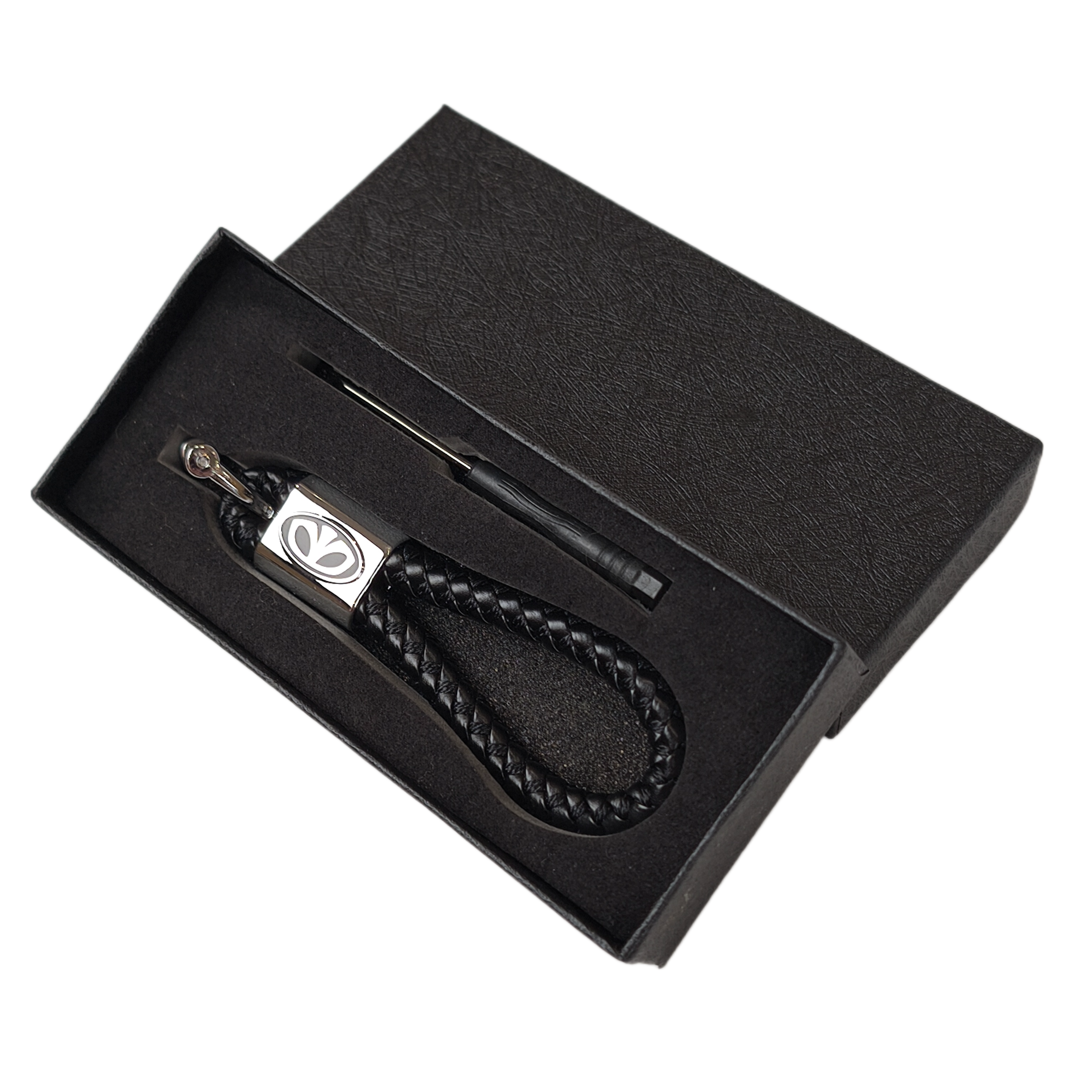 Автомобильный брелок для ключей Daewoo подвесной с лого на ключе в подарочной коробочке (R9196) Автомобильный брелок для ключей Daewoo подвесной с лого на ключе в подарочной коробочке (R9196)