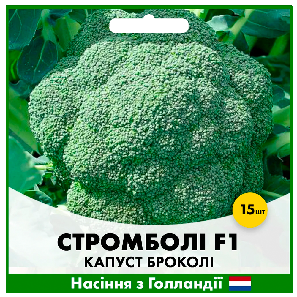 Семена капусты брокколи Hazera Стромболи F1 15 шт. (00271)