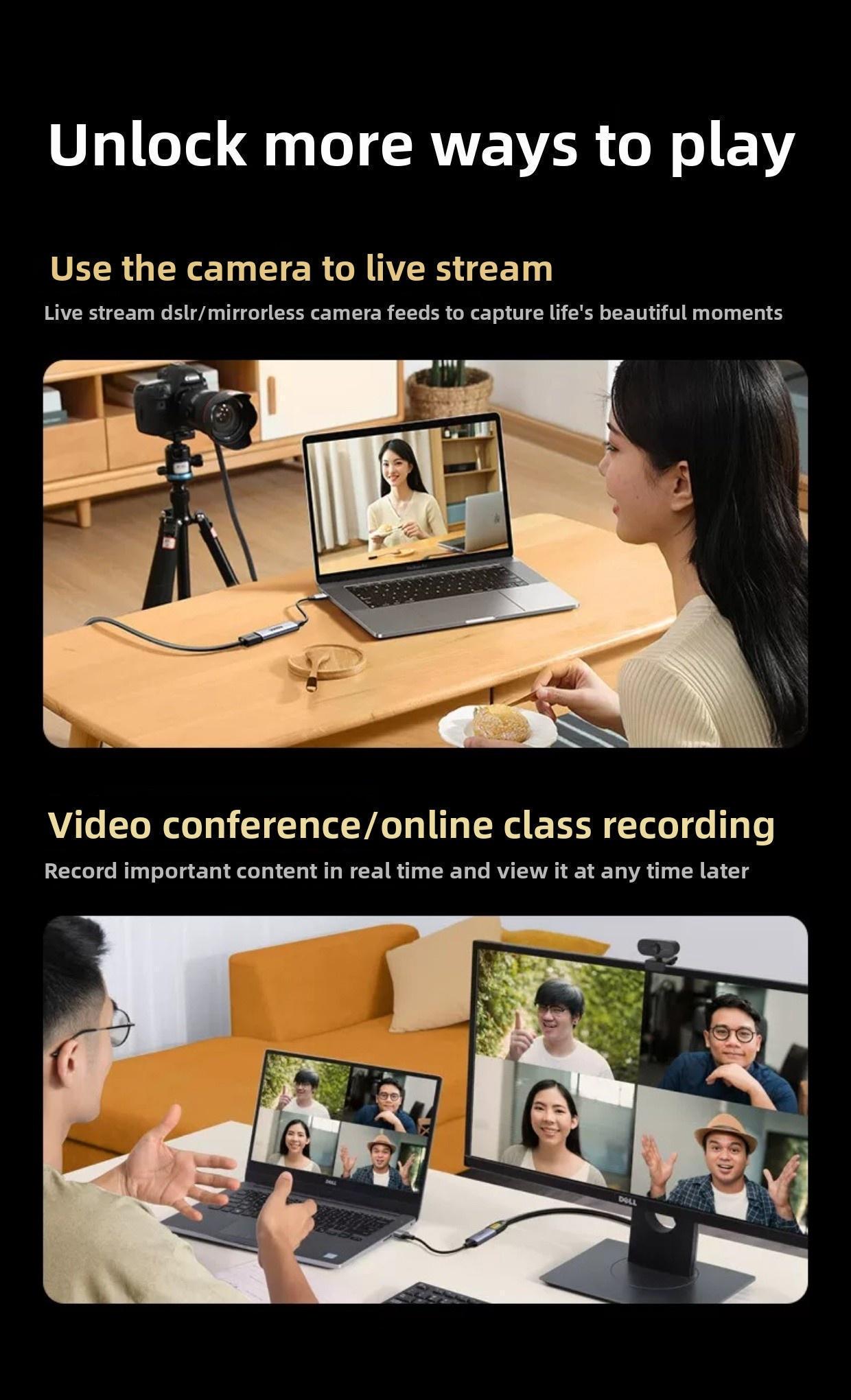 Карта видеозахвата USB Ugreen 100W HDMI TYPE-C 2K Темно-серый (35866) - фото 13 Карта видеозахвата USB Ugreen 100W HDMI TYPE-C 2K Темно-серый (35866) - фото 13