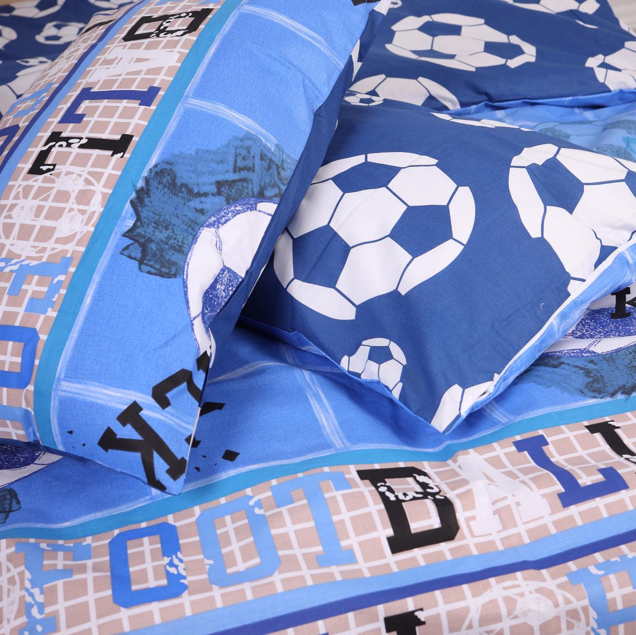 Набор наволочек PaniPava Football бязь 40х60 см 2 шт. Blue (00215959)
