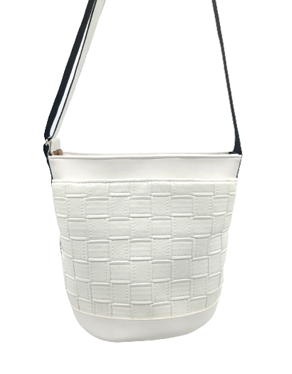 Сумка женская экокожа 25х24х17 см Белый (676)