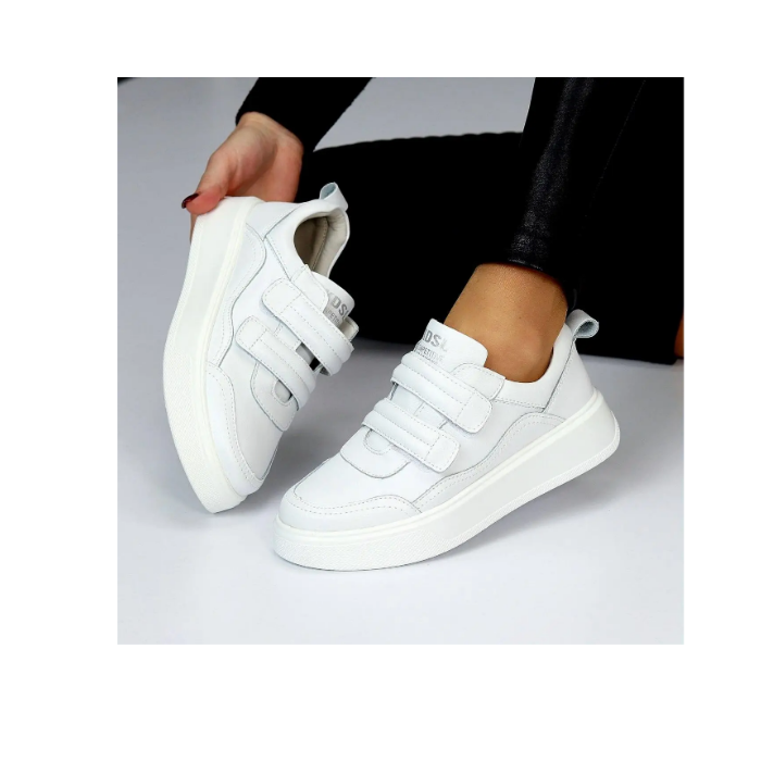 Кроссовки женские кожаные KDSL р. 36 Белый (С628-1) - фото 3