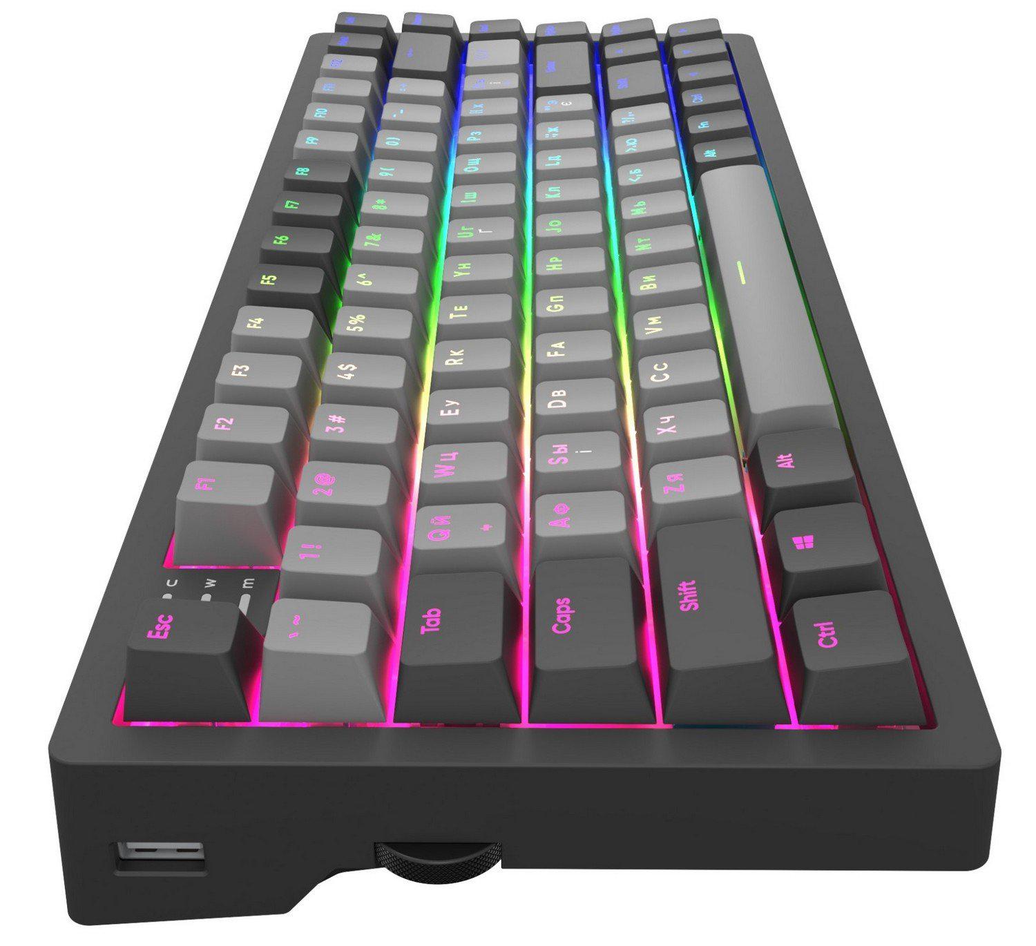 Клавіатура Dark Project KD83A PBT Mechanical Gateron Cap Teal Black (DP-KD-83A-004100-GTC) - фото 4