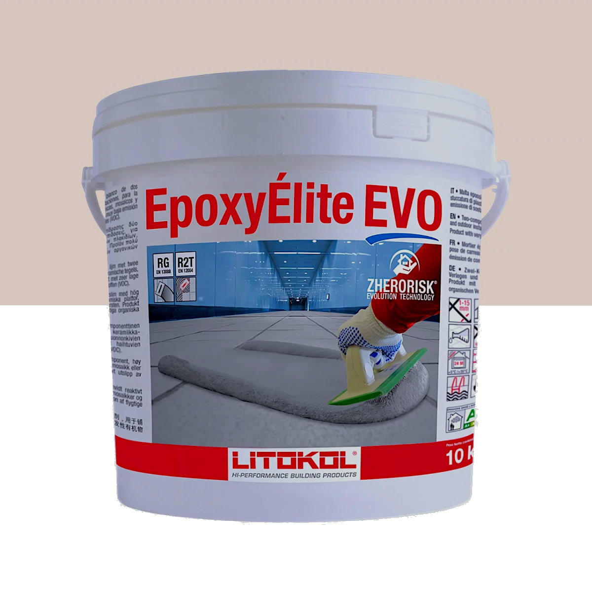Затирка для швів плитки епоксидна Litokol EpoxyElite EVO 205 10 кг Травертін