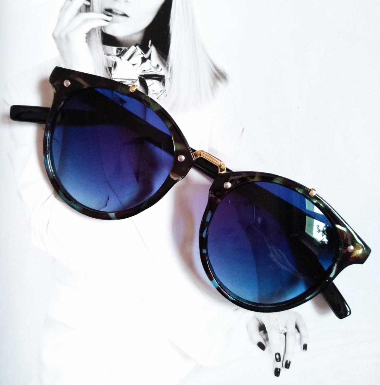 Сонцезахисні окуляри круглі унісекс №4